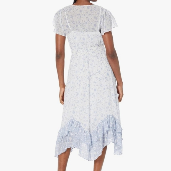 Club Monaco Ruffle Midi Dress - Picture 2 of 5